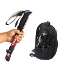 Liga de alumínio Folding Alpine Stick, Ultra-Light, Vara telescópica ultra-curta, Mão exterior Tu Caminhadas Muleta, 5 Seção Importe Go 