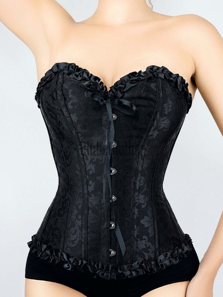 LIQUIDAÇÃO: Espartilho Lingerie - Calcinha de Brinde ✅2 Anos de Garantia Importe Go Preto XP 