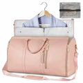 Lucshy-Saco Dobrável De Grande Capacidade, Saco De Vestuário De Viagem, Saco De Armazenamento De Couro PU, Bolsa Impermeável, Moda Esportes Ao Ar Livre Importe Go Pink 