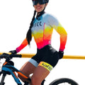 Macaquinho Feminino Ciclismo Manga Longa Colors Macaquinho Feminino Ciclismo Manga Longa Colors Importe Go Laranja P 
