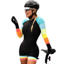 Macaquinho Feminino Ciclismo Manga Longa Colors Macaquinho Feminino Ciclismo Manga Longa Colors Importe Go Preto P 
