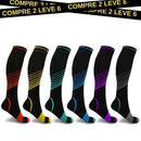 Meias de Compressão ConfortLife 20-30 mmHg (Pague 2 Leve 6 Pares) FEMININO - SAÚDE & BELEZA - MEIAS DE COMPRESSÃO Importe Go 