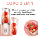 Mini Liquidificador Portátil com Coqueteleira - SmoothieShake Mini Liquidificador Portátil com Coqueteleira - SmoothieShake Importe Go 