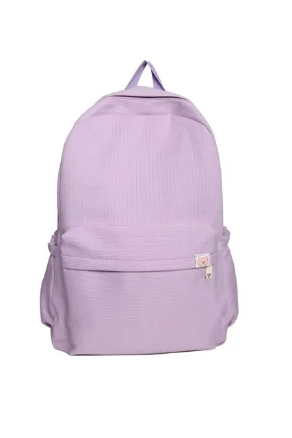 Mochila Macia Irmã Cor Sólida Grande Capacidade Student Schoolbag 2022 School Season Novos Estudantes Universitários Ins Mochila Importe Go ROXO 16 polegadas 