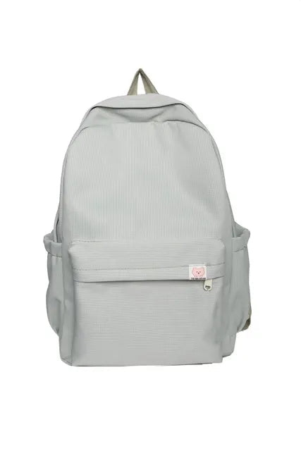 Mochila Macia Irmã Cor Sólida Grande Capacidade Student Schoolbag 2022 School Season Novos Estudantes Universitários Ins Mochila Importe Go Verde 16 polegadas 