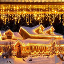 Pisca Pisca Externo Cascata Decoração de Natal Natal 21 - Pisca Pisca Externo Cascata Decoração de Natal Importe Go Amarelo 