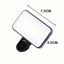 Portátil Mini Selfie Fill Light, Recarregável, 3 Modos, Brilho Ajustável, Clip On, Telefone Móvel, Computador Importe Go 