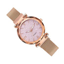 Relógio Feminino QUARTZ Crystal Rosê Importe Go 