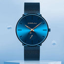 Relógio Minimalista CRRJU MINIMAL - Movimento de Quartzo, Ultra fino e Resistente Importe Go 