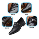 Sapato Social Masculino de Couro com Fivela Importe Go 