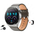 Smartwatch Masculino à Prova d'Água - AquaGuard GT3 Pro Smartwatch Masculino à Prova d'Água - AquaGuard GT3 Pro Importe Go Marrom com pulseira em couro 