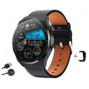Smartwatch Masculino à Prova d'Água - AquaGuard GT3 Pro Smartwatch Masculino à Prova d'Água - AquaGuard GT3 Pro Importe Go Preto com pulseira em couro 