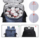 Soft Large 36 Cans Insulated Cooler Backpack 33L Refrigerator Bag Thermal Isothermal Fridge Travel Beach Beer Picnic Ice Bag Importe Go 