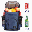 Soft Large 36 Cans Insulated Cooler Backpack 33L Refrigerator Bag Thermal Isothermal Fridge Travel Beach Beer Picnic Ice Bag Importe Go 