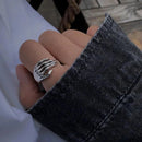stranger things aliança de namoro anel feminino aliança de casamento anel de namoro Anéis de caveira simples para mulheres geométrico cinco-dedo gótico anel de caveira de aço inoxidável anel do punk Importe Go 