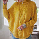 Suéter de Tricô Feminino Gola Alta | WarmStyle Roupas (Suéter Feminino 3) Importe Go P Amarelo 