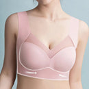 Sutiãs esportivos de renda para mulheres, bralette sem costura, sutiã sem costas, coletores femininos, top sem fio à prova de choque, plus size, L-3XL Importe Go 