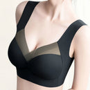 Sutiãs esportivos de renda para mulheres, bralette sem costura, sutiã sem costas, coletores femininos, top sem fio à prova de choque, plus size, L-3XL Importe Go 