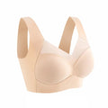 Sutiãs esportivos de renda para mulheres, bralette sem costura, sutiã sem costas, coletores femininos, top sem fio à prova de choque, plus size, L-3XL Importe Go Apricot L 