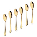 Talheres para jantar de luxo aço inoxidável ouro - Colher, garfo e faca Talheres Importe Go Colher 6 peças 