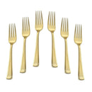 Talheres para jantar de luxo aço inoxidável ouro - Colher, garfo e faca Talheres Importe Go Garfo 6 peças 