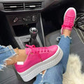 Tênis Plataforma Edge Calçados (Tênis Feminino 6) Importe Go Rosa 34 