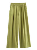 TFMLN-2-Piece calças de perna larga para mulheres, roupa solta, camisas casuais, top, terno da moda, novo, 2024 Importe Go 