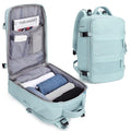 TravelDream - Mochila de Viagem Grande Feminina À Prova D'Água Mochila de viagem grande feminina à prova d'água Importe Go Azul 