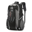 Uma grande capacidade homens e mulheres Universal Outdoor Travel Backpack Waterproof Caminhadas leve Duffel Bag Importe Go Black 