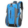 Uma grande capacidade homens e mulheres Universal Outdoor Travel Backpack Waterproof Caminhadas leve Duffel Bag Importe Go Blue 