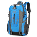 Uma grande capacidade homens e mulheres Universal Outdoor Travel Backpack Waterproof Caminhadas leve Duffel Bag Importe Go Blue 