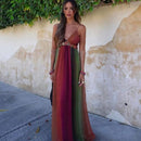 Vestido Aurora Boho com Detalhes em Pedras Gradientes Vestido Aurora Boho com Detalhes em Pedras Gradientes Importe Go 