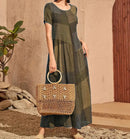 Vestido Feminino Vintage Thayná Importe Go Mostarda P 