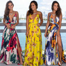 Vestido Longo Floral com Fenda Maju Vestido Longo Floral com Fenda Margot Importe Go 