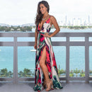 Vestido Longo Floral com Fenda Maju Vestido Longo Floral com Fenda Margot Importe Go 