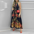 Vestido Longo Floribella Vestido Longo Floribella Importe Go Azul Escuro P 