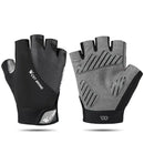 West Biking-Half Finger Sports Gloves para homens e mulheres, MTB, bicicleta, corrida, fitness, ginásio, equitação, motocicleta, bicicleta Importe Go Gray M 