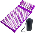 Yoga Massage Mat Acupressure Mat for Back Neck Needle Acupuncture Pad Pillow Set Kuznetsov Applicator Spike Massager Cushion Importe Go 