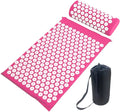 Yoga Massage Mat Acupressure Mat for Back Neck Needle Acupuncture Pad Pillow Set Kuznetsov Applicator Spike Massager Cushion Importe Go 