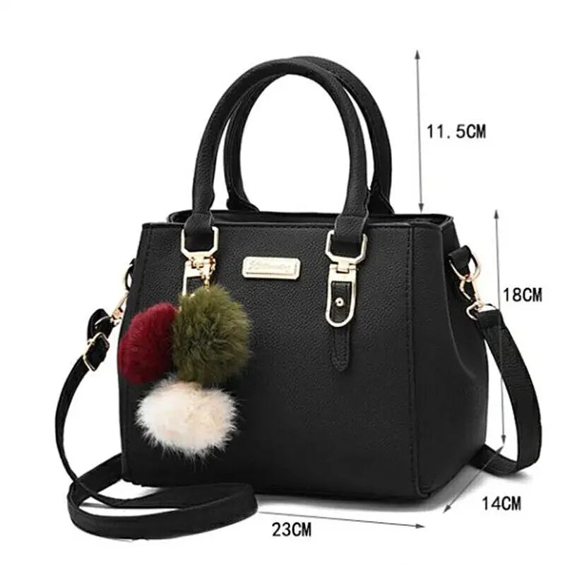 Yogodlns PU Couro Senhoras Bolsas Mulheres Bolsa Vintage Plush Tassel Messenger Bags Tote Boston Shoulder Crossbody Bag Importe Go 