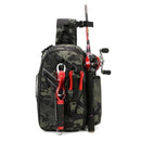 Backpack's Fishing - Mochila para pescador Mochila de pesca Importe Go Verde Camuflado 
