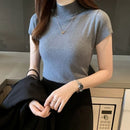 Blusa Cashmere Gola Alta Blusa Cashmere Gola Alta Importe Go cinza-ardosia Único 