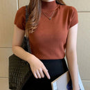Blusa Cashmere Gola Alta Blusa Cashmere Gola Alta Importe Go marrom-sela Único 