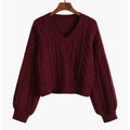 Blusa de Tricot Feminina Importe Go Bordô Tamanho Único 