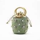 Bolsa Artesanal Luxo LaBela bolsa008 Importe Go Verde 