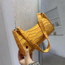 Bolsa Croco Verniz bolsa011 Importe Go Amarelo 
