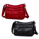 Bolsa de Couro Legítimo Elegance (Compre 1 Leve 2) Bolsa de Couro Legítimo Elegance Importe Go 1 PRETA + 1 VERMELHA 
