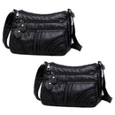 Bolsa de Couro Legítimo Elegance (Compre 1 Leve 2) Bolsa de Couro Legítimo Elegance Importe Go 2 UNIDADES PRETAS 