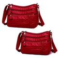 Bolsa de Couro Legítimo Elegance (Compre 1 Leve 2) Bolsa de Couro Legítimo Elegance Importe Go 2 UNIDADES VERMELHAS 