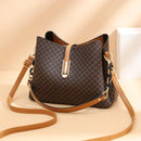 Bolsa de Couro Legítimo Transversal - Lux Style P8 - Lux Style Importe Go Marrom com café 